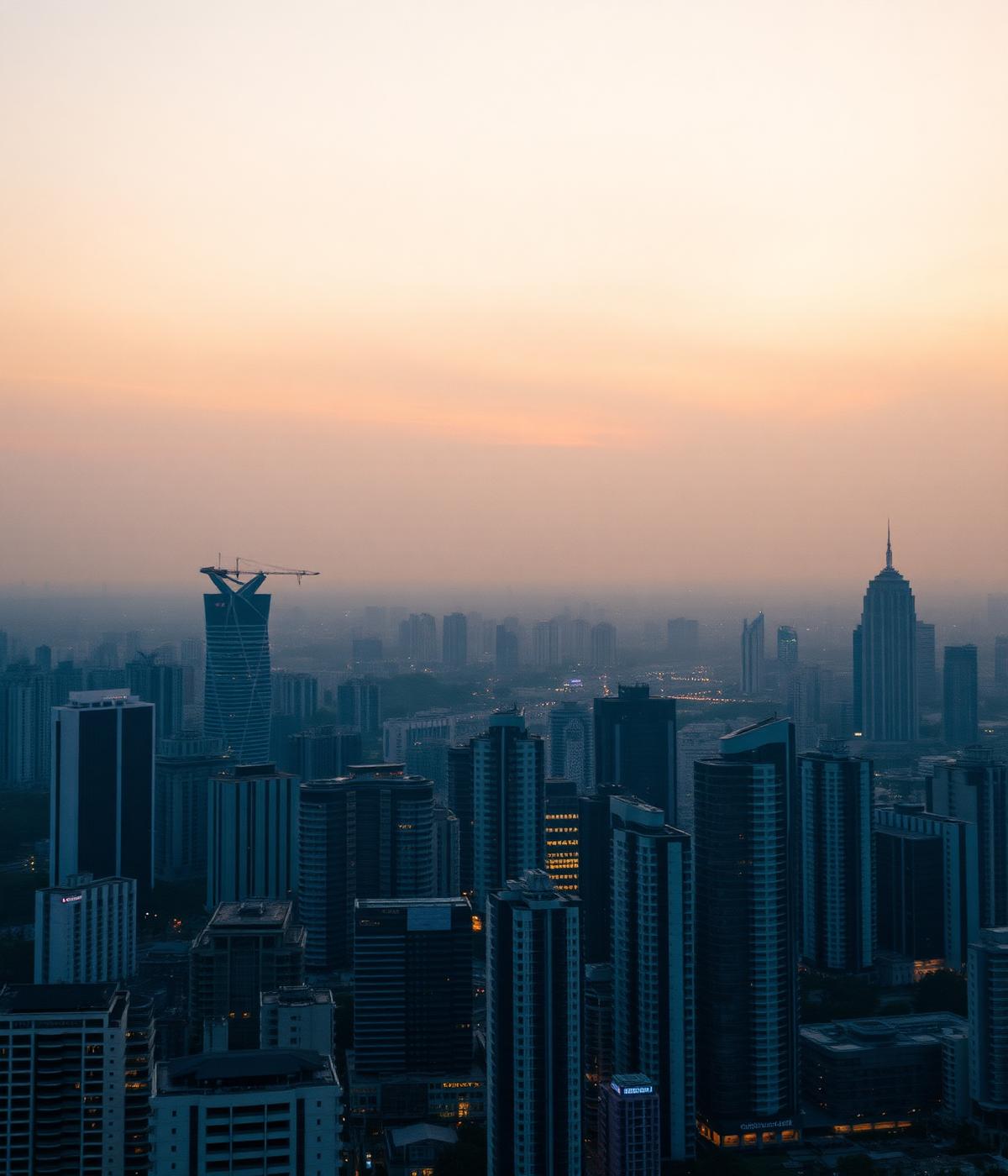 Mumbai skyline at dusk