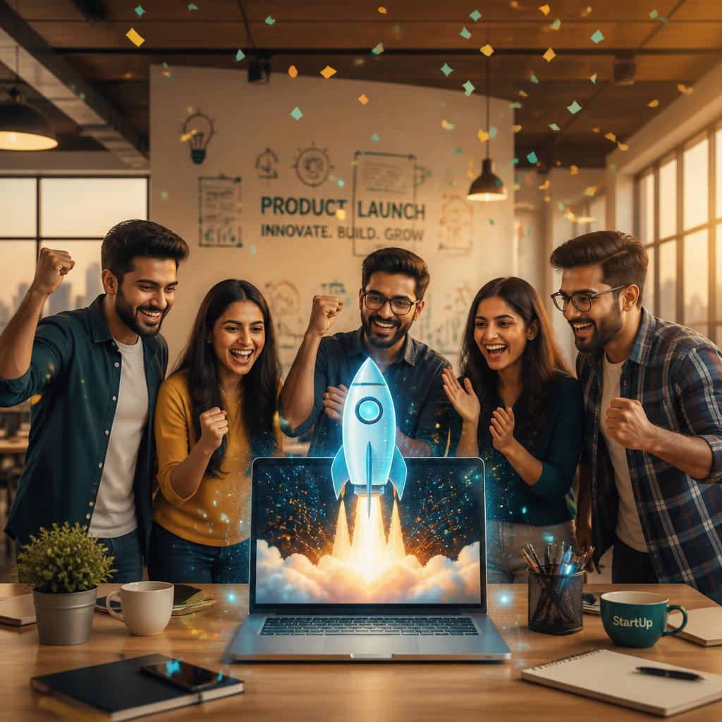 Product launch celebration